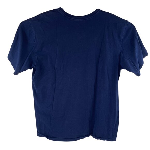 Calvin Klein Mens Navy Blue Short Sleeve Crewneck T-Shirt XL Cotton Comfy Casual - Picture 2 of 4